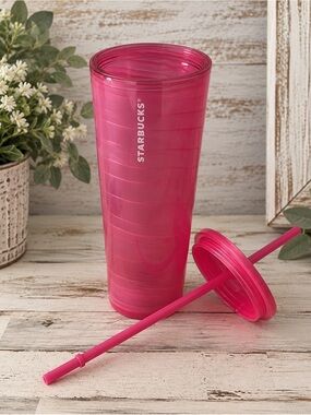 Starbucks Bubble Gum Marble Venti 24oz Cold Cup Tumbler.